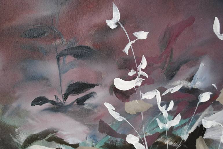 Original Surrealism Botanic Painting by Helen Tóth