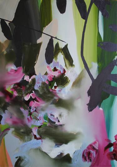 Print of Abstract Expressionism Botanic Paintings by Helen Tóth