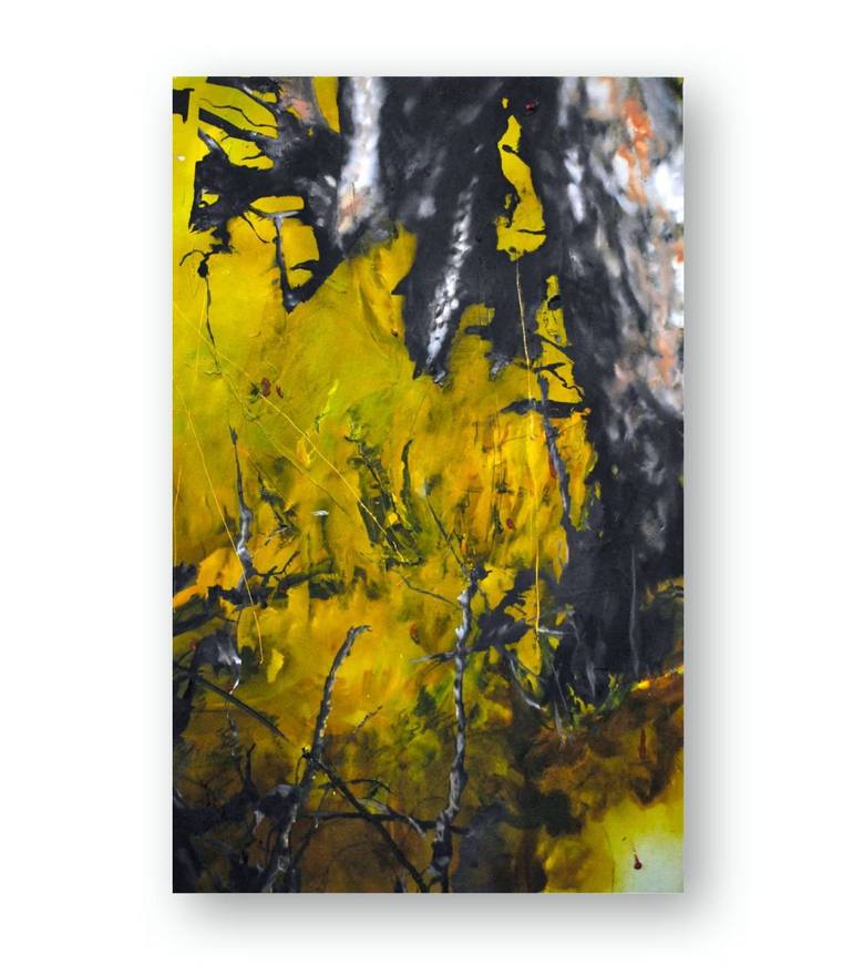 Original Abstract Expressionism Nature Painting by Helen Tóth
