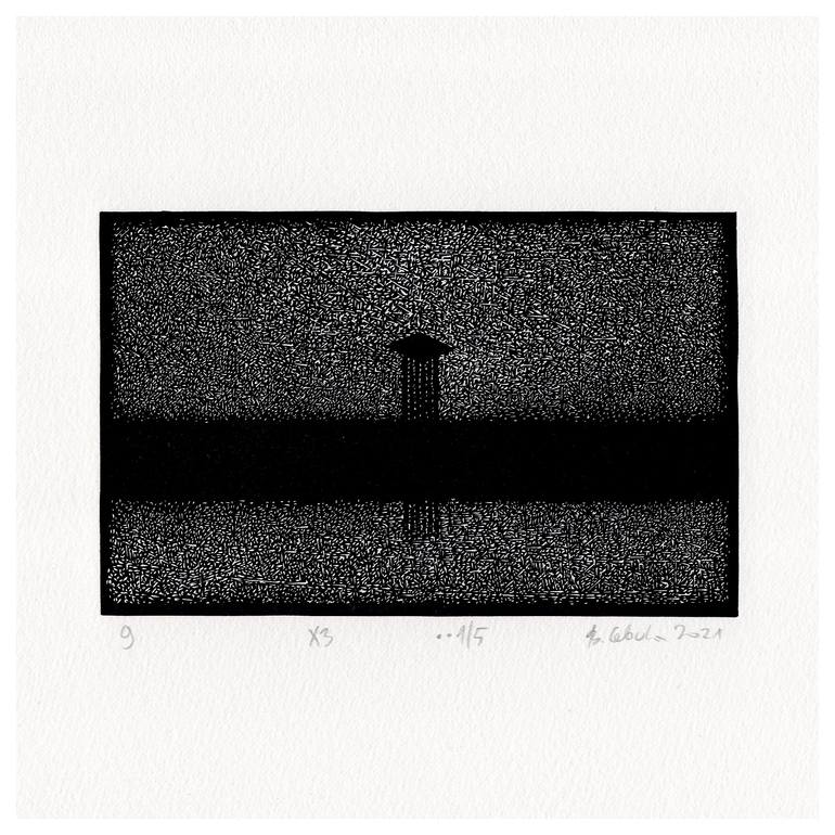 Original Minimalism Abstract Printmaking by Bartosz Cebula