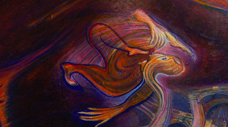 Original Baroque Women Painting by Remigiusz Dobrowolski