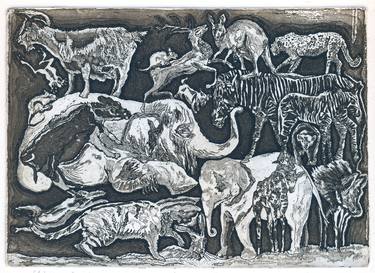 Print of Figurative Animal Printmaking by Remigiusz Dobrowolski