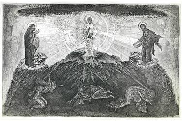 Original Figurative Religious Printmaking by Remigiusz Dobrowolski