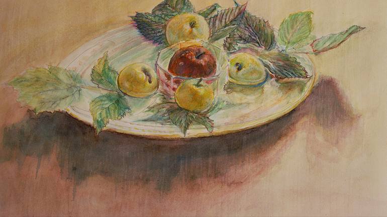 Original Expressionism Food & Drink Painting by Remigiusz Dobrowolski