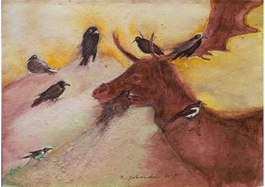 Print of Folk Animal Paintings by Remigiusz Dobrowolski