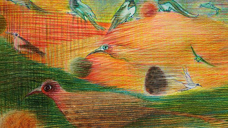 Original Expressionism Landscape Painting by Remigiusz Dobrowolski