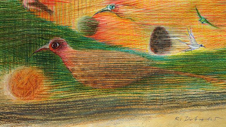 Original Expressionism Landscape Painting by Remigiusz Dobrowolski