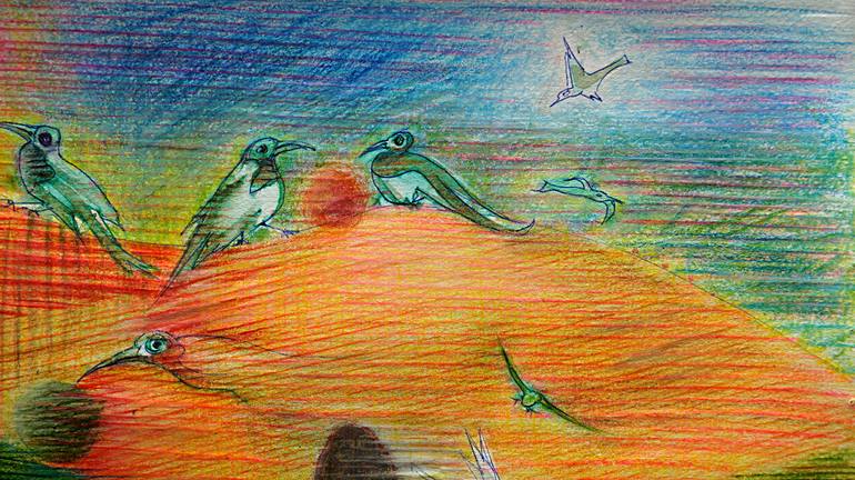 Original Expressionism Landscape Painting by Remigiusz Dobrowolski