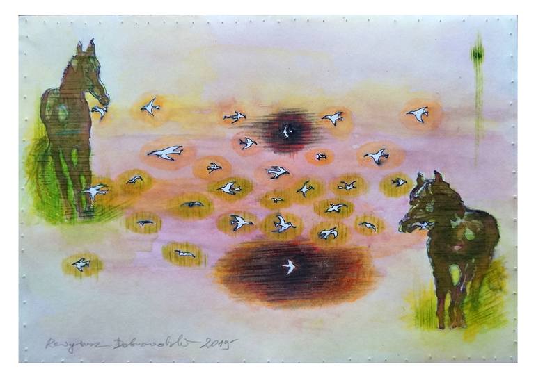 Print of Dada Animal Paintings by Remigiusz Dobrowolski