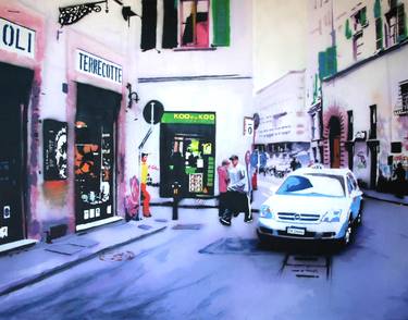 Print of Photorealism Cities Paintings by Stefano Calvia