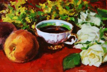 Original Impressionism Still Life Paintings by Kat Wright
