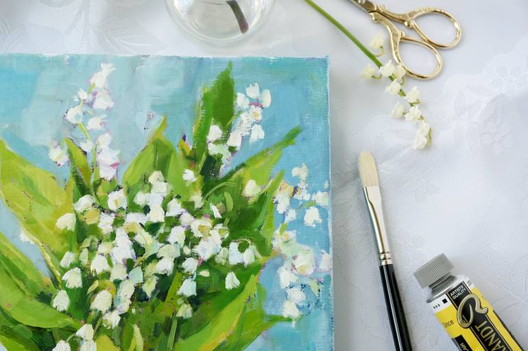 Original Impressionism Floral Painting by Kat Wright