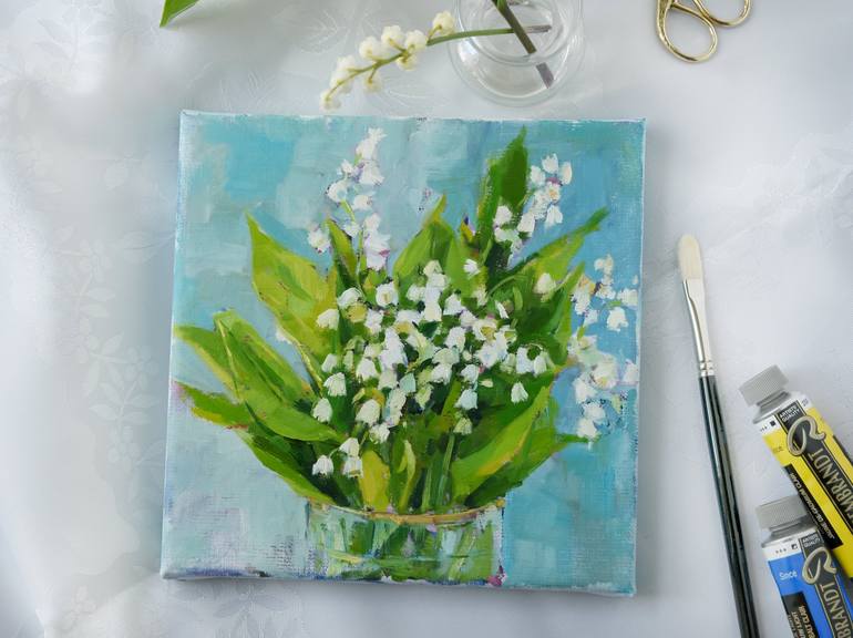 Original Impressionism Floral Painting by Kat Wright