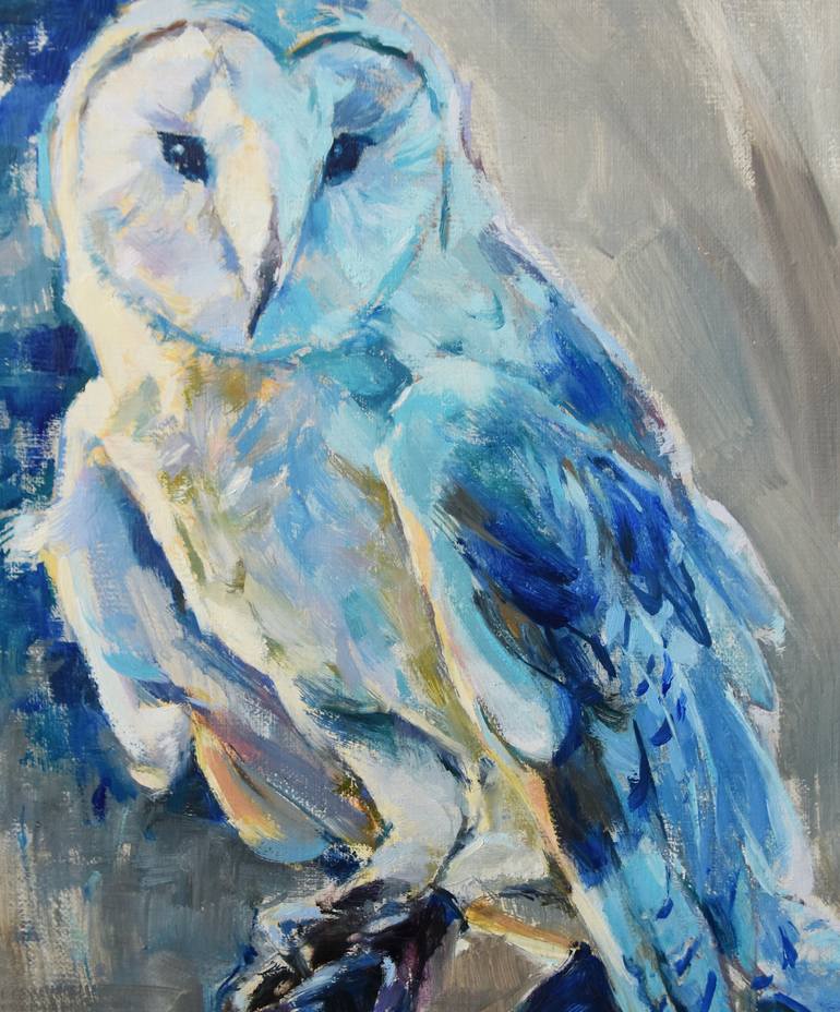 Original Impressionism Animal Painting by Kat Wright