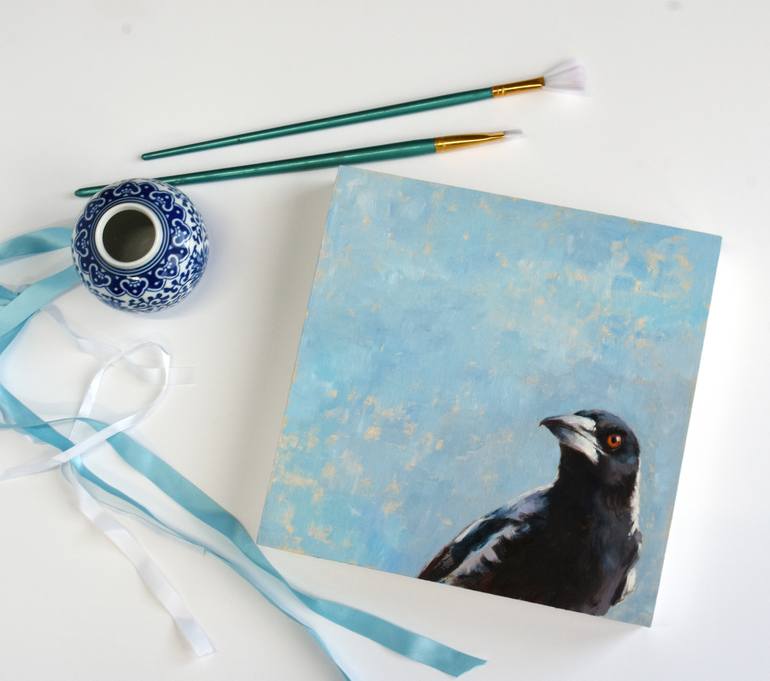 Original Impressionism Animal Painting by Kat Wright