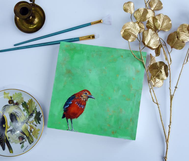 Original Impressionism Animal Painting by Kat Wright