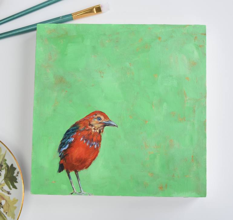 Original Impressionism Animal Painting by Kat Wright