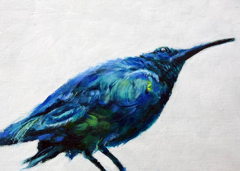 Original Impressionism Animal Painting by Kat Wright