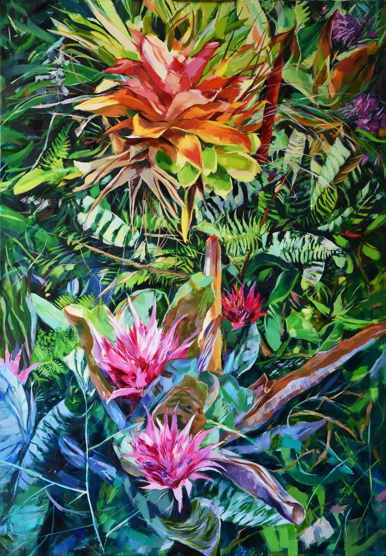 Tropical Infinity Painting by Kat Wright | Saatchi Art