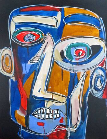 Original Men Painting by jeg cathalaa