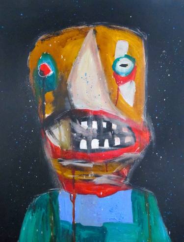 Original Expressionism Men Paintings by jeg cathalaa