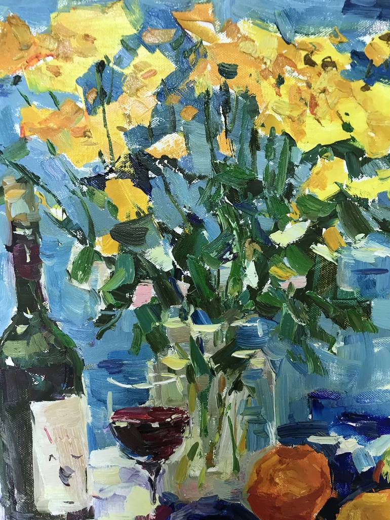 Original Impressionism Still Life Painting by Yuliia Pastukhova