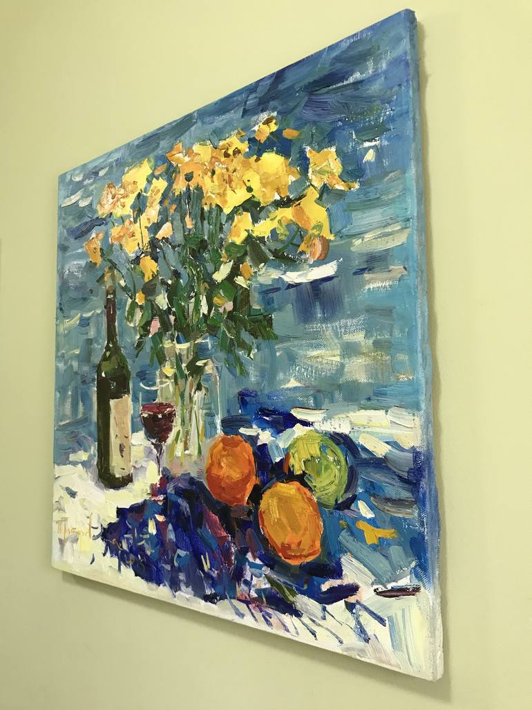 Original Impressionism Still Life Painting by Yuliia Pastukhova