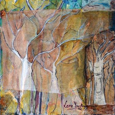 Print of Impressionism Tree Paintings by Lara YOUAKIM