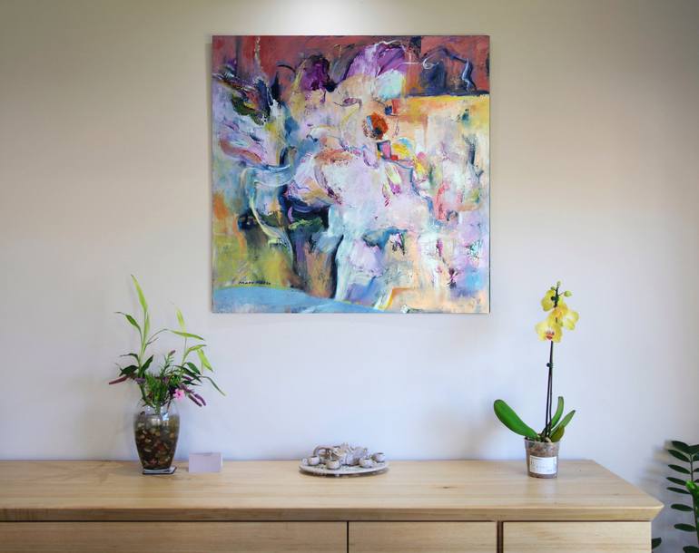 Original Conceptual Abstract Painting by Mary T Nguyen