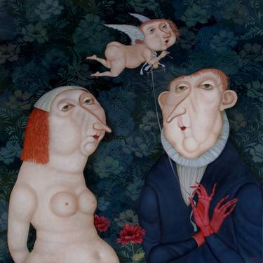 Original Expressionism Family Paintings by Evgenia Saré