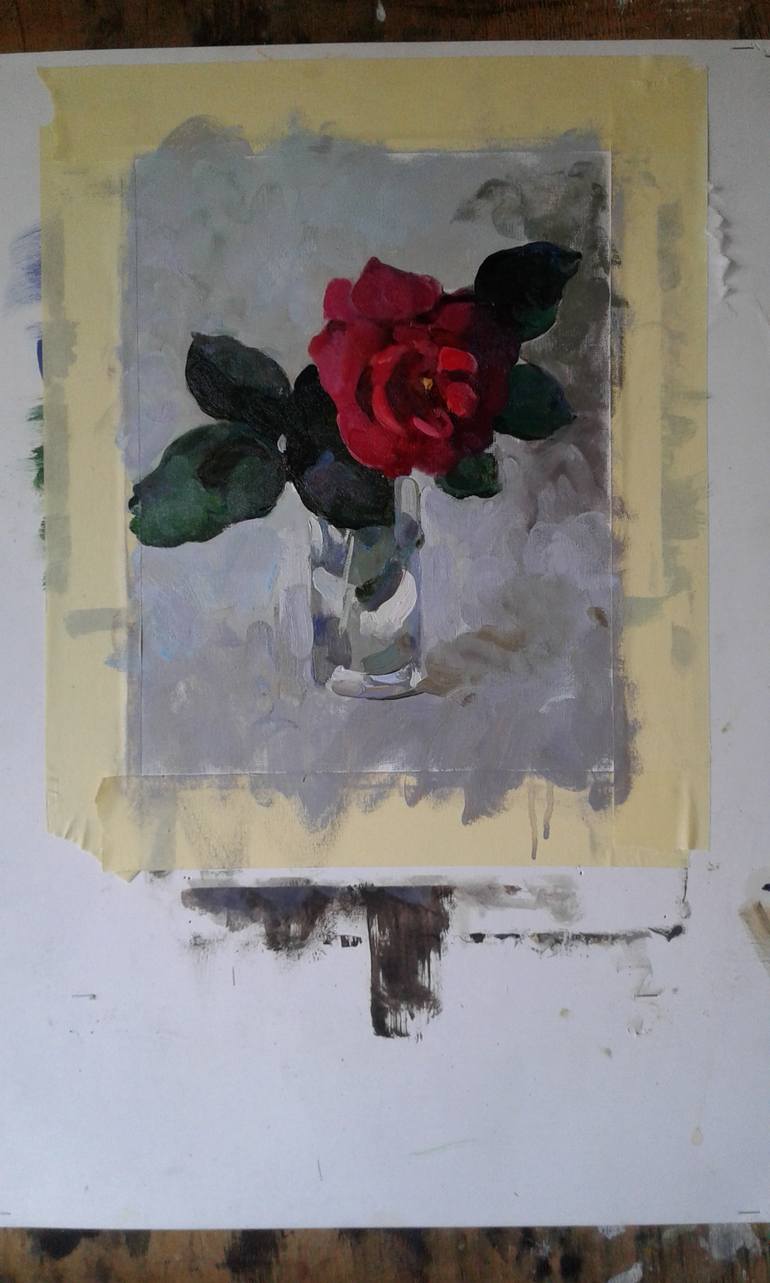 Original Classicism Floral Painting by Sviatoslav Franko
