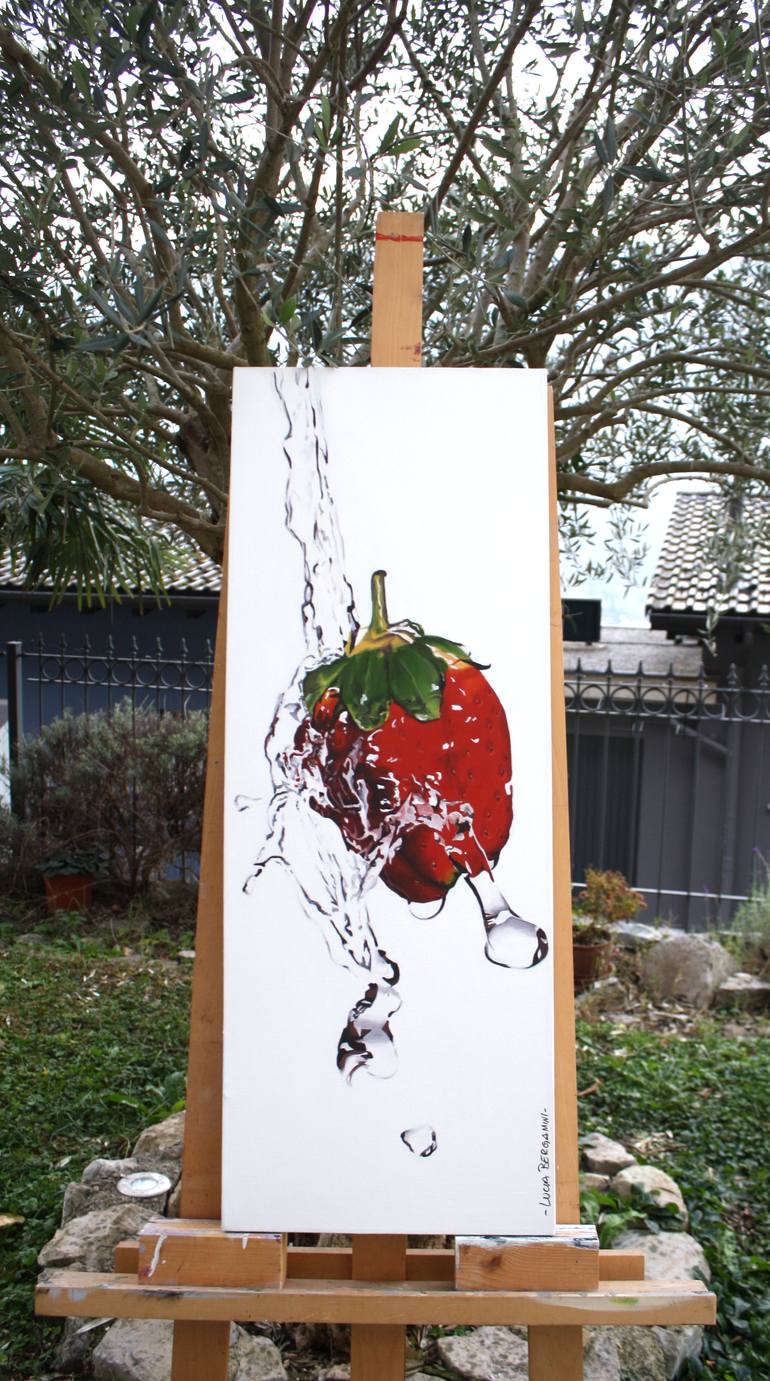 Original Modernism Food & Drink Painting by Lucia Bergamini
