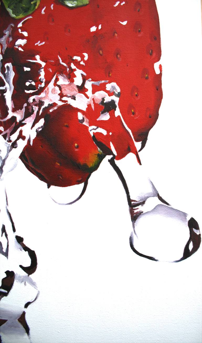 Original Modernism Food & Drink Painting by Lucia Bergamini