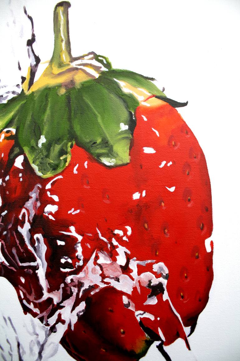 Original Modernism Food & Drink Painting by Lucia Bergamini