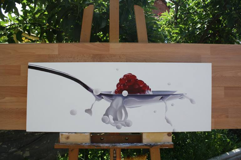 Original Photorealism Food & Drink Painting by Lucia Bergamini