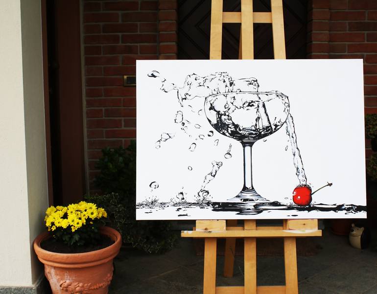 Original Fine Art Food & Drink Painting by Lucia Bergamini