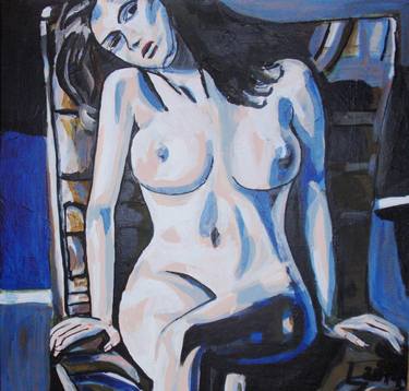 Original Figurative Nude Painting by Lisa Zehner