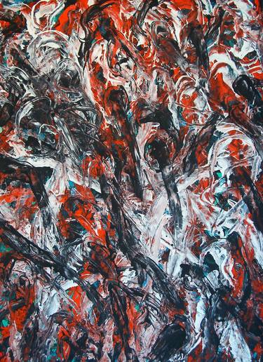 Original Abstract Expressionism Abstract Paintings by Oleg Frolov