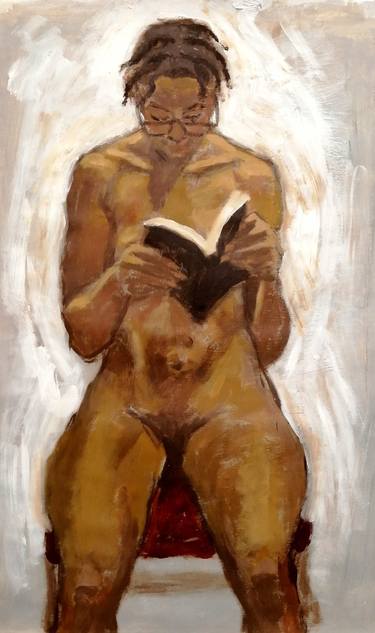 Female Nude Reading. thumb