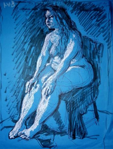 Original Figurative Nude Drawings by Liam Ryan