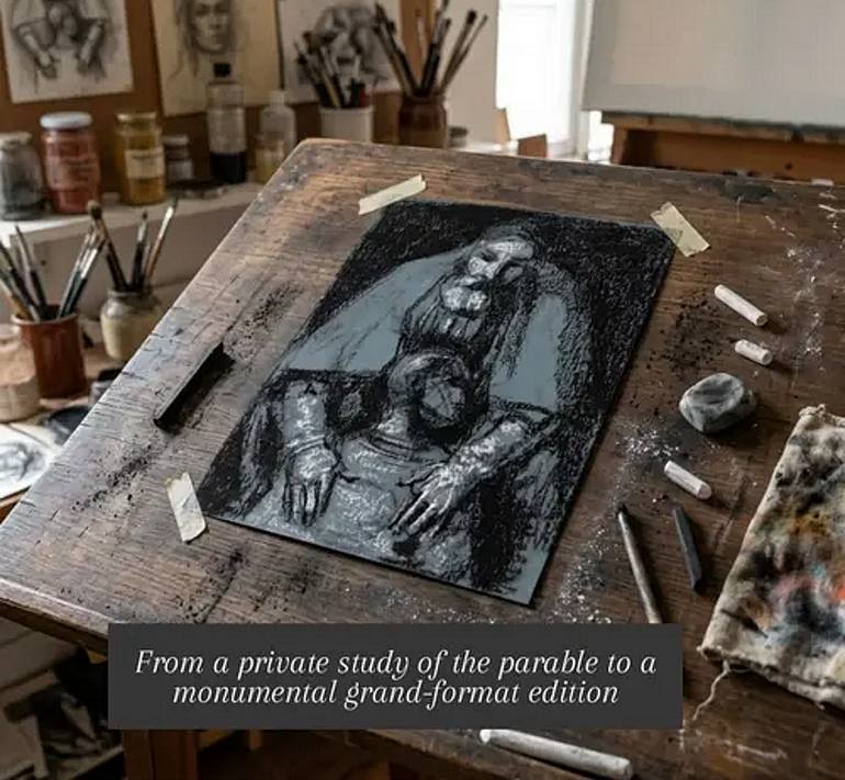 Original Expressionism Religion Drawing by Liam Ryan