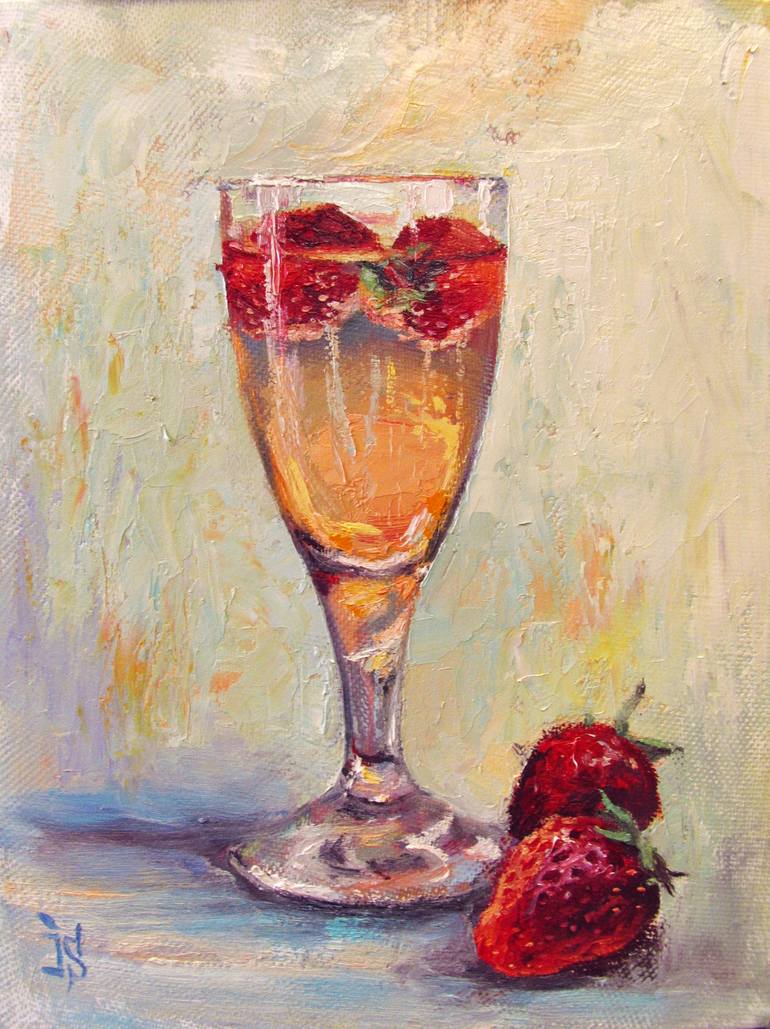 Original Fine Art Food & Drink Painting by Irina Sergeyeva