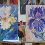 The still-life with a pale iris, a part of the Diptych "Walz of the Flowers". May be purchased separately.
In case of purchase the diptych - 10% discount on total price.