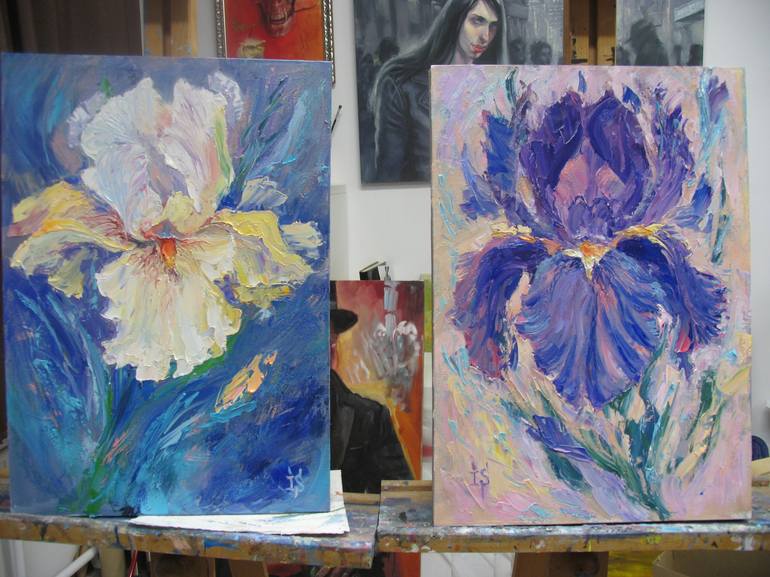 Original Impressionism Floral Painting by Irina Sergeyeva