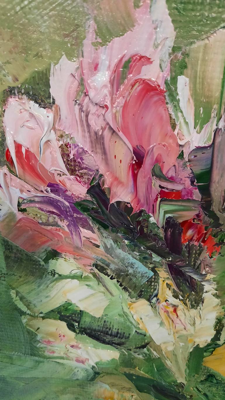 Original Impressionism Floral Painting by Irina Sergeyeva