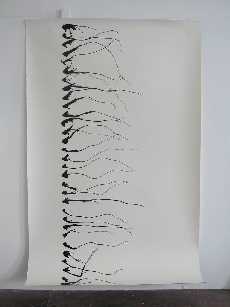 Original Minimalism Abstract Drawing by Denise McCabe