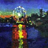 Ferris wheel at night by Bill Hengen