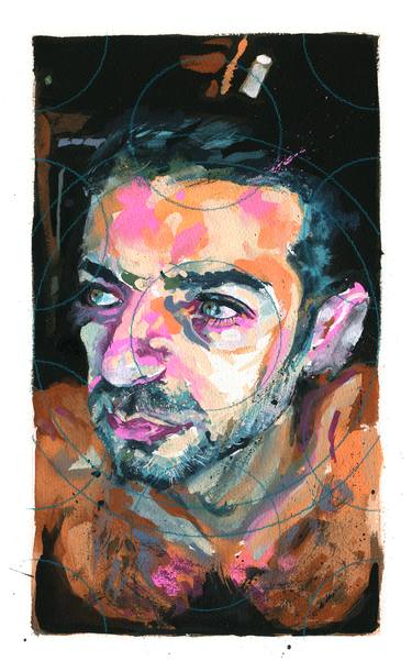 Original Portraiture Portrait Painting by Omar Khouri