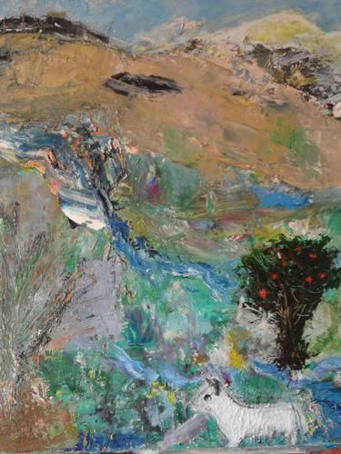 Original Impressionism Landscape Painting by Imelda Keyen