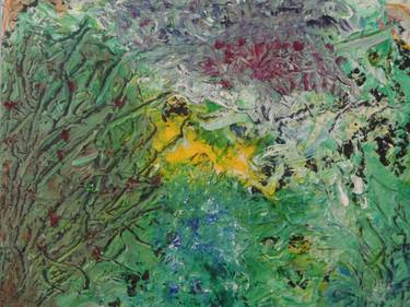 Original Abstract Expressionism Landscape Painting by Imelda Keyen